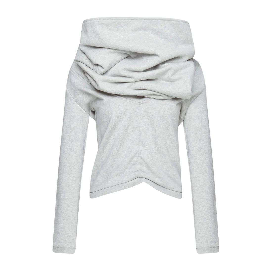 TE.COM Multi-Way Oversized Layered Collar Sweatshirt