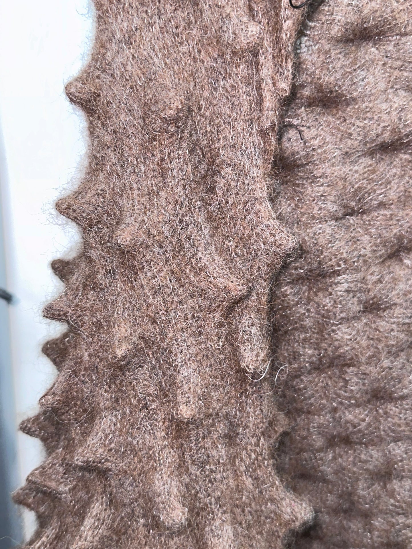 NOZOMI Brown Hedgehog Top