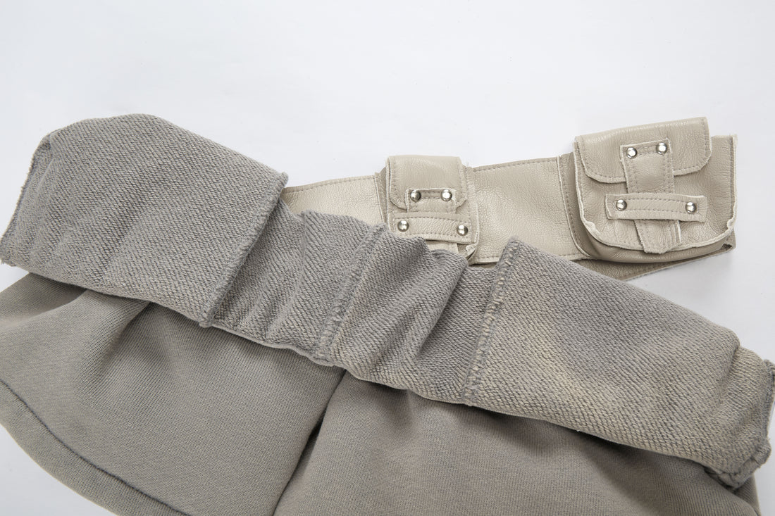 TE.COM Rolled-down Waist Ultra-short Shorts