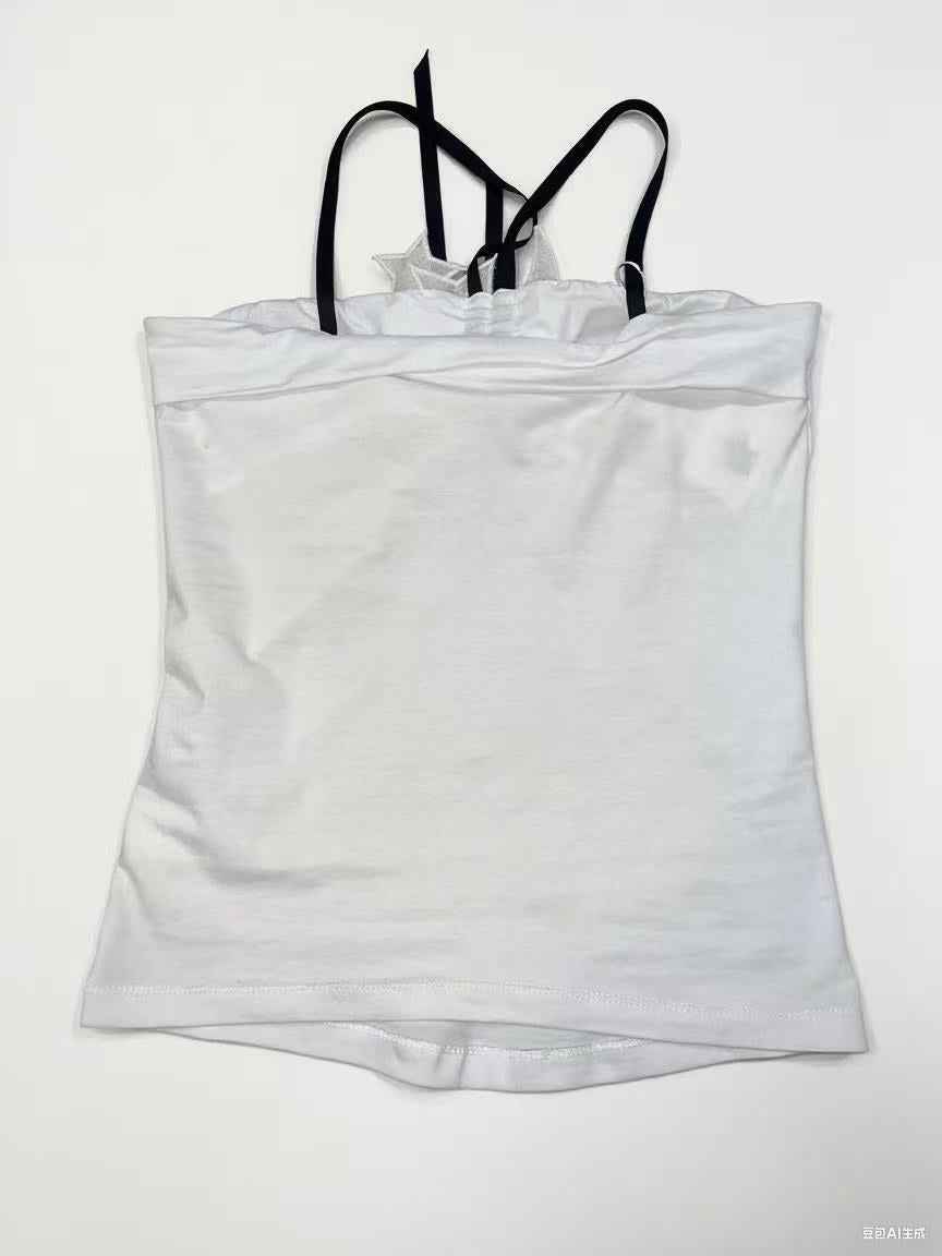 SWING UTOPIA Star Patch Ribbon Top