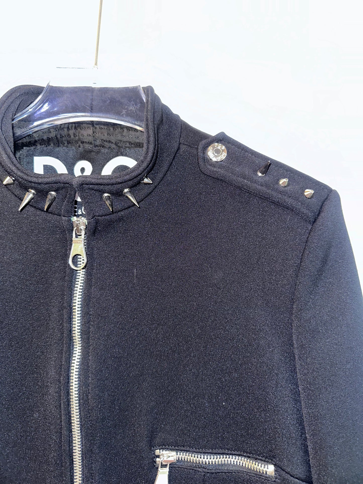 DOLCE&GABBANA Jacket with Studded Shoulders