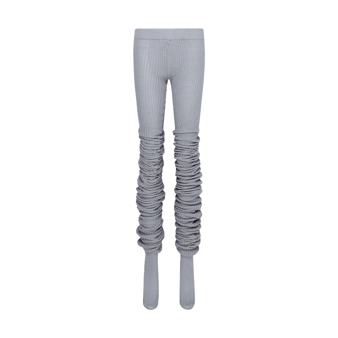 TE.COM Extra-Long Knit Layered Socks/Pants