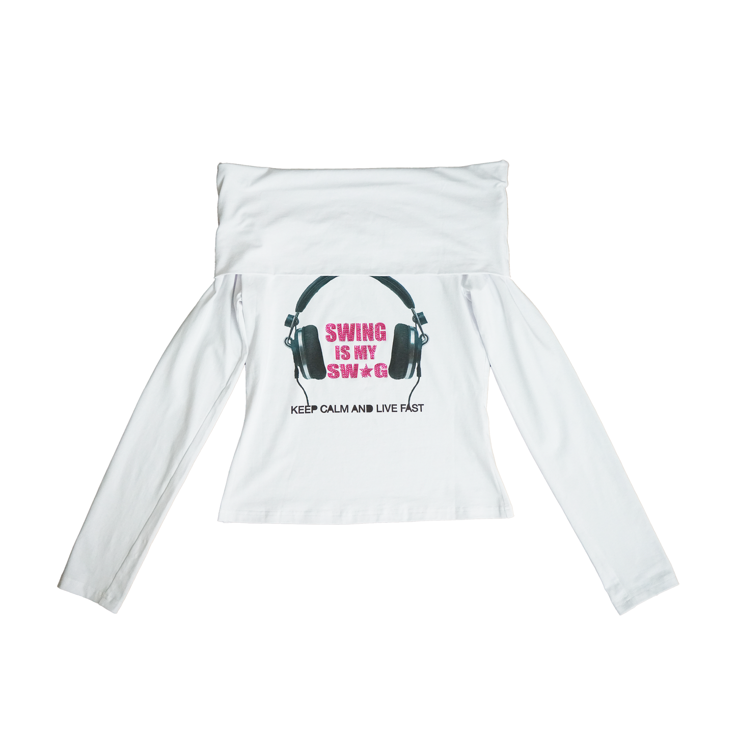 SWING UTOPIA Off-Shoulder Top