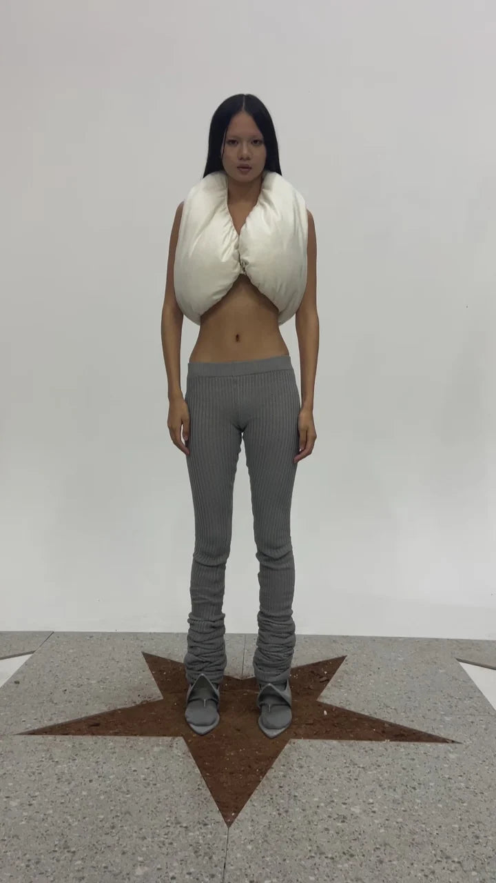 TE.COM Extra-Long Knit Layered Socks/Pants
