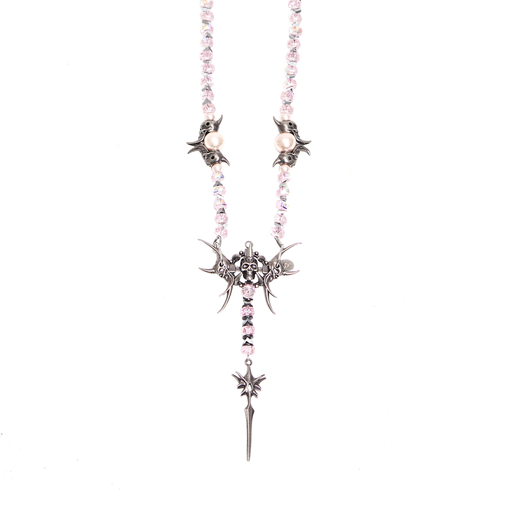IIIMIII&SwIng “PINKEN THE ANGEL” Long beaded Chain