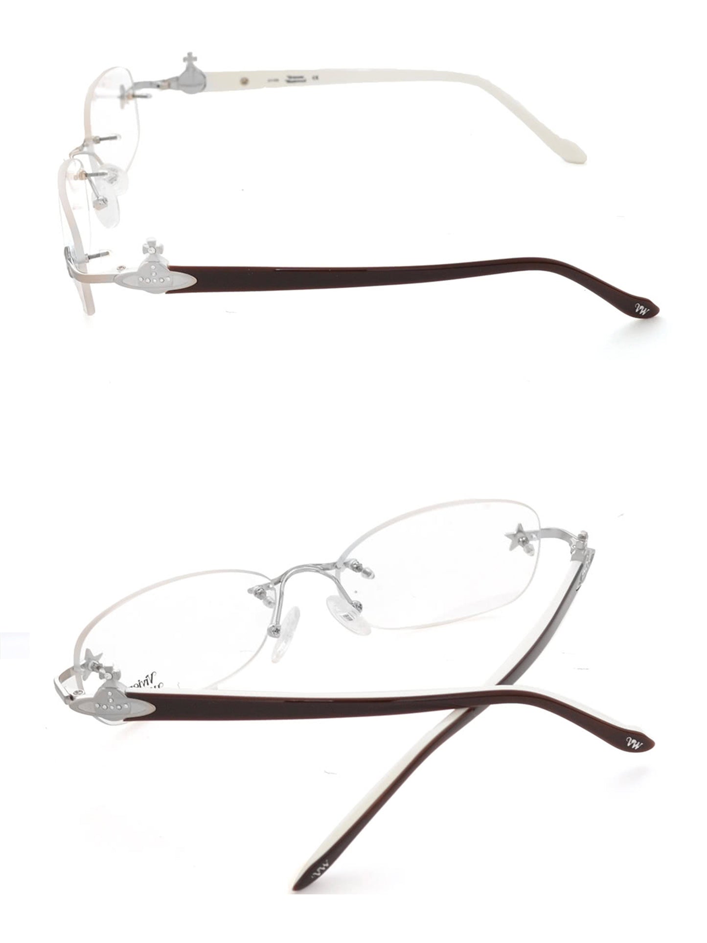 Vivienne Westwood Classic Saturn&Star Optical Glasses (Dark Brown)