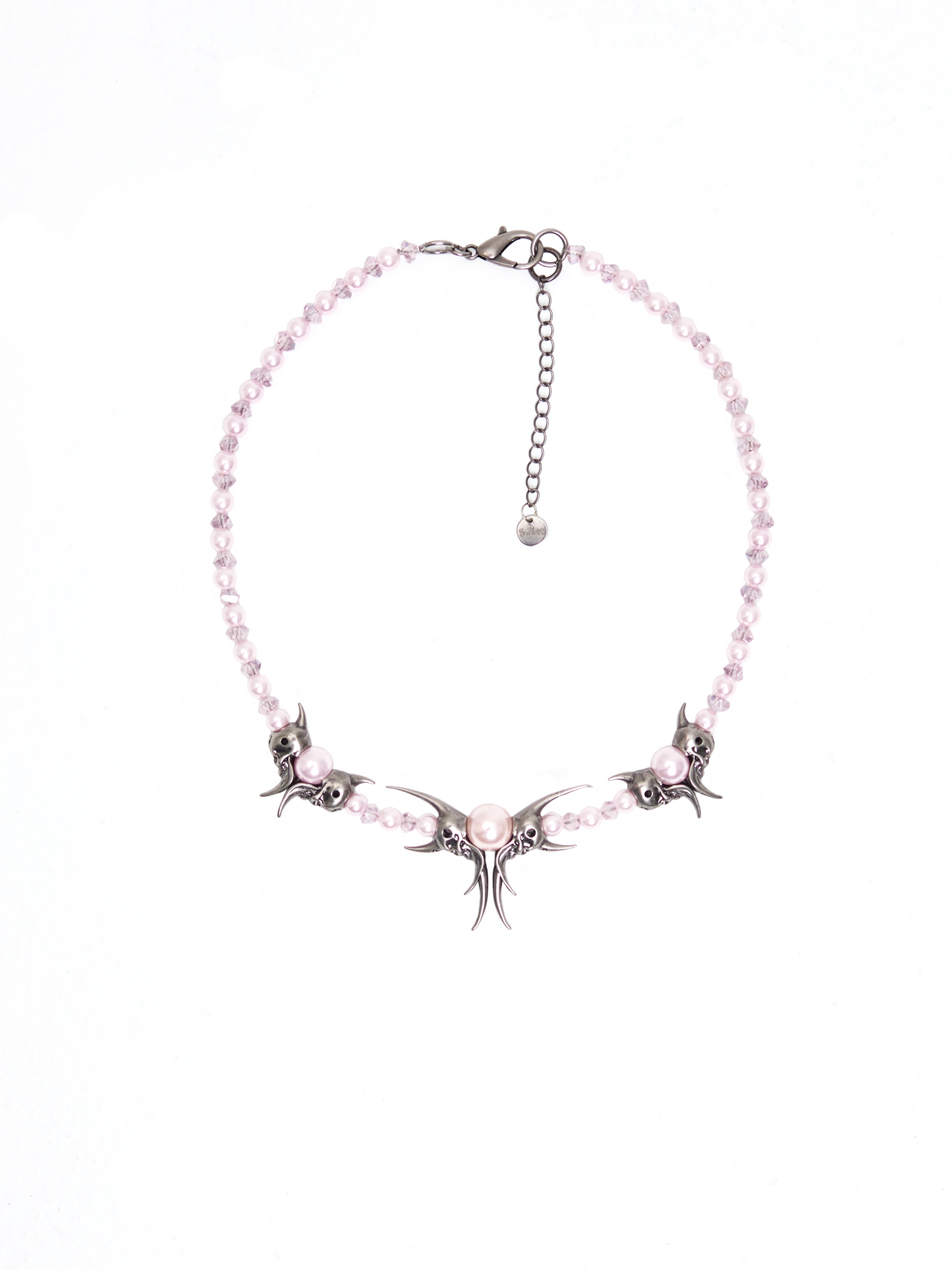 IIIMIII&SwIng “PINKEN THE ANGEL” Beaded Necklace-3