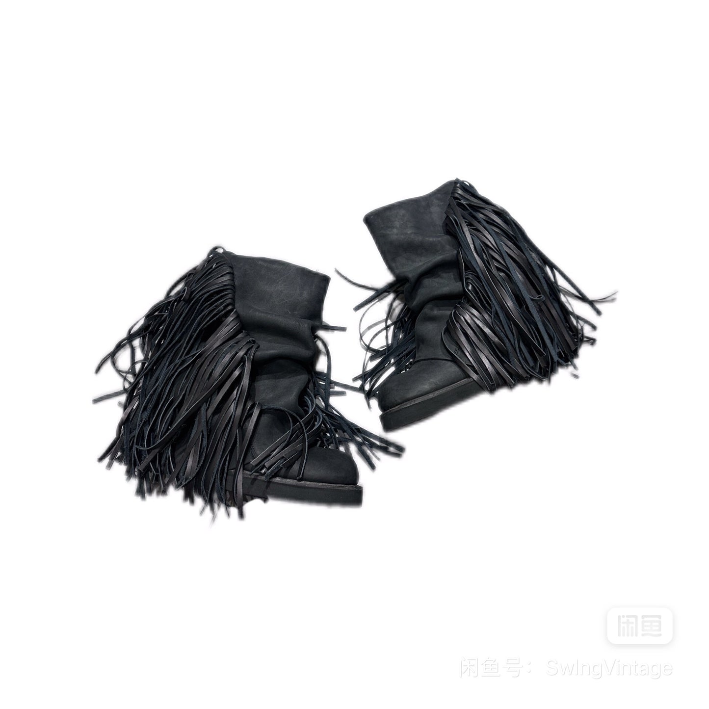 L.G.B Brand New Leather Fringe Boots