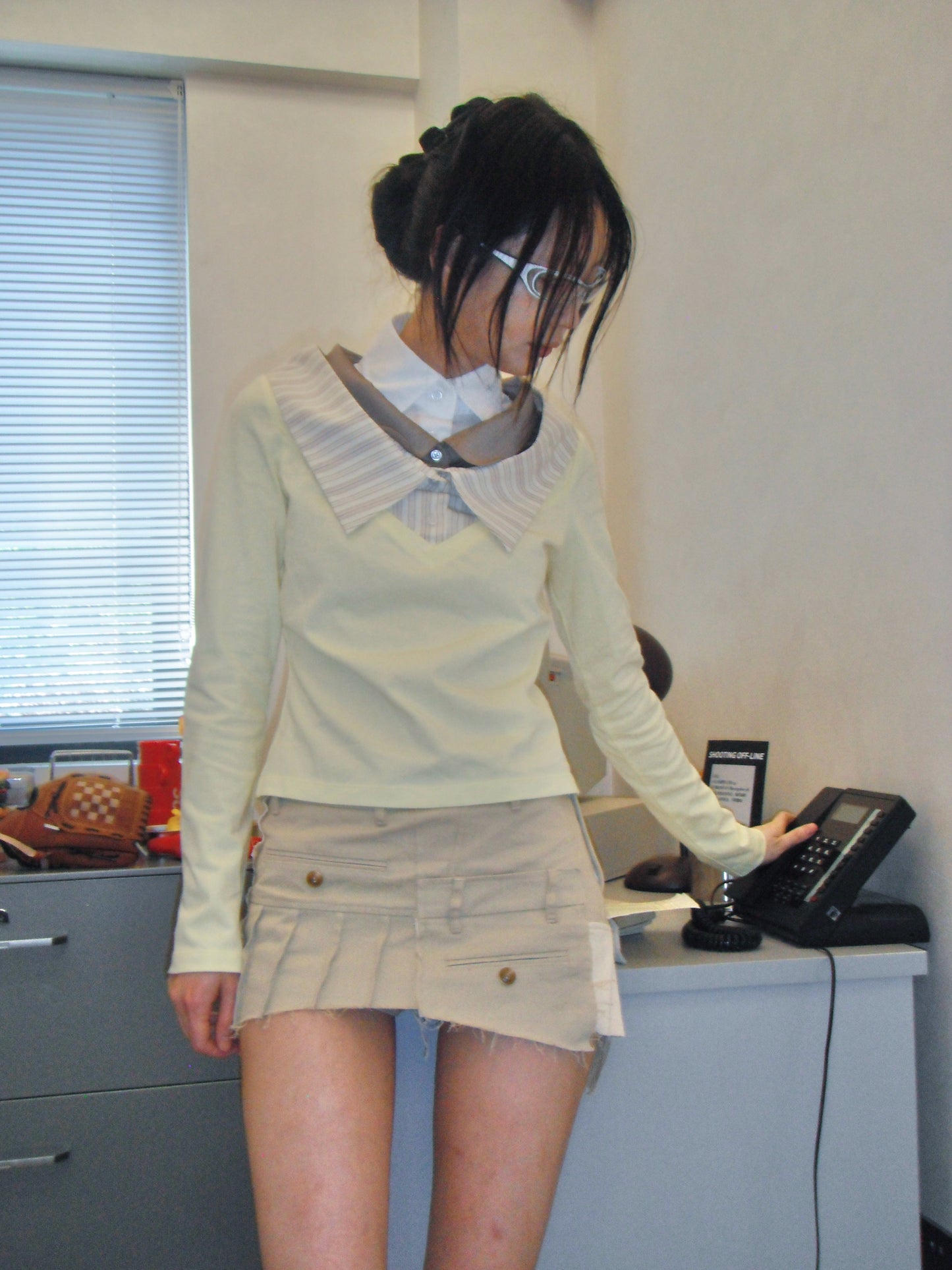 TexEvasion Layered-Look Long-Sleeve T-Shirt