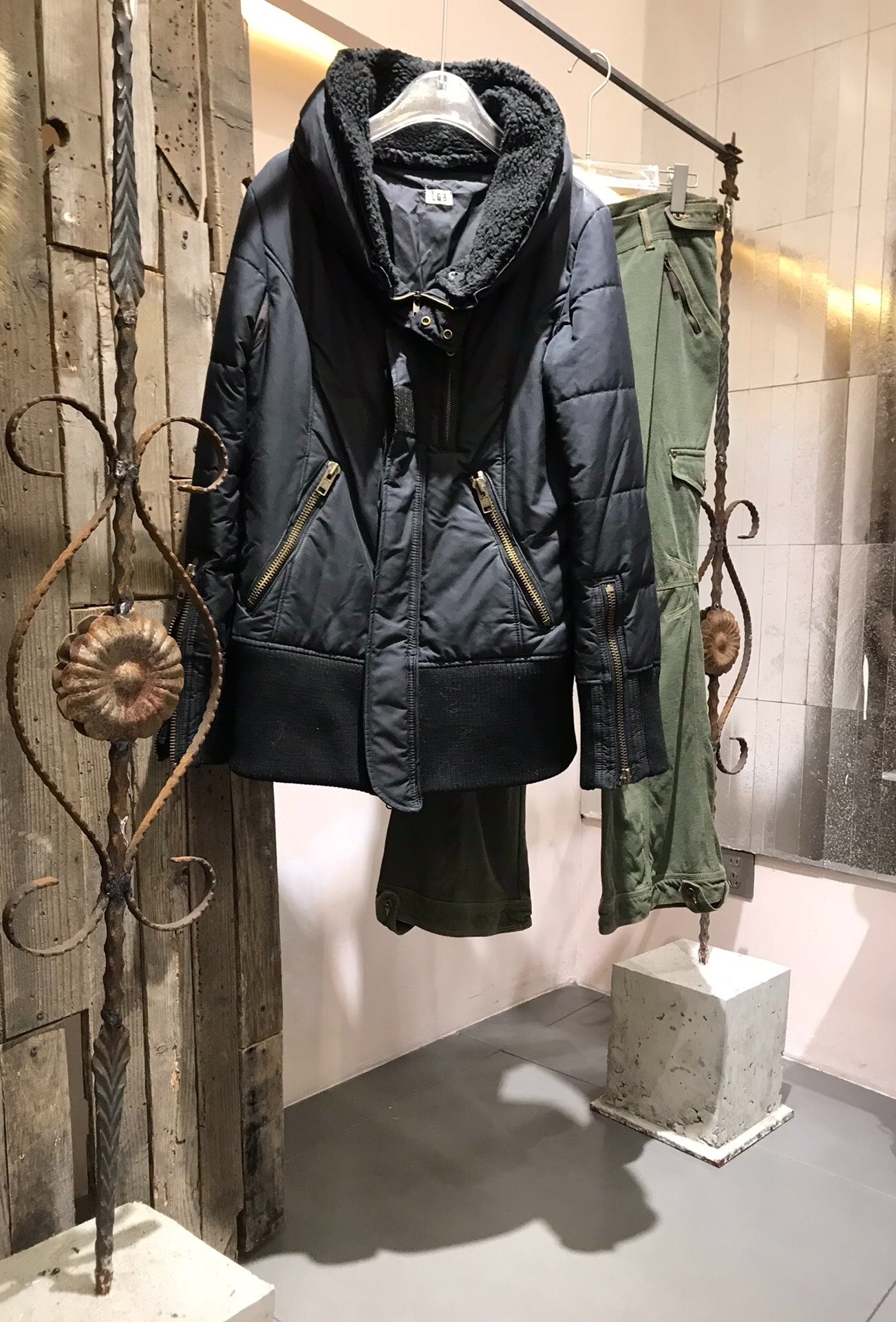 L.G.B Black Slim-Fit Padded Vest