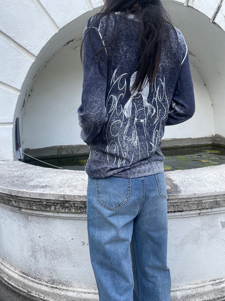 TexEvasion Patchwork Printed Sweaters