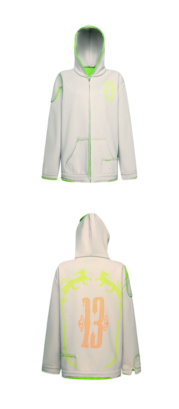 TexEvasion Rhinestone Splicing Jacket