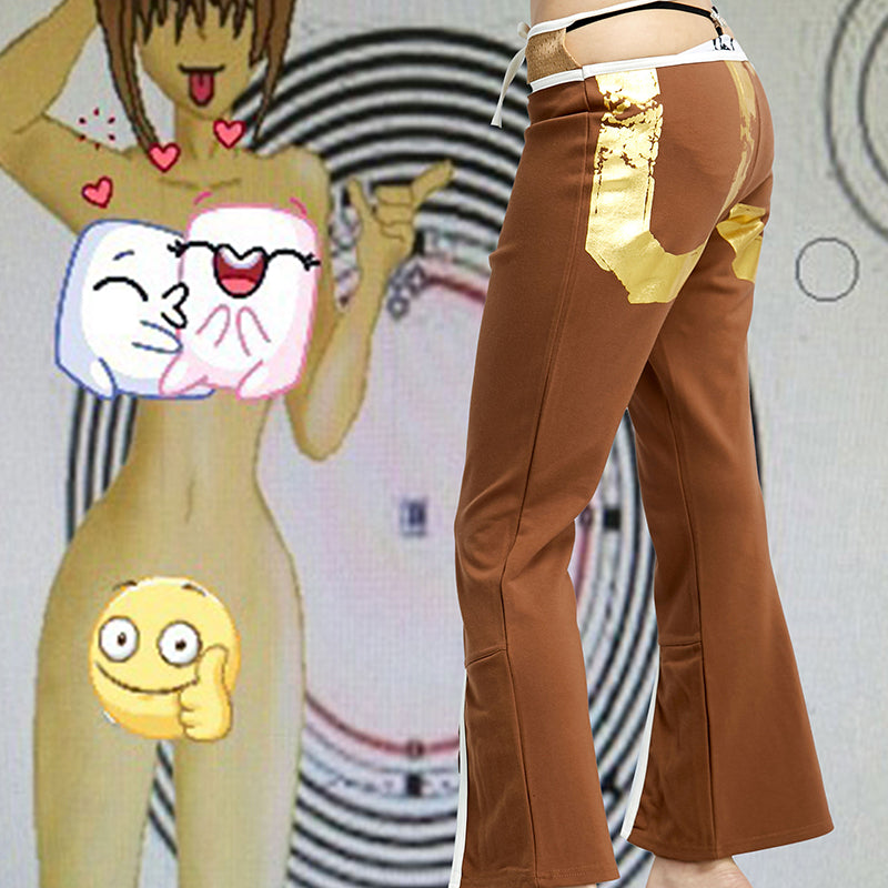 TexEvasion Gold Foil Printed Pants