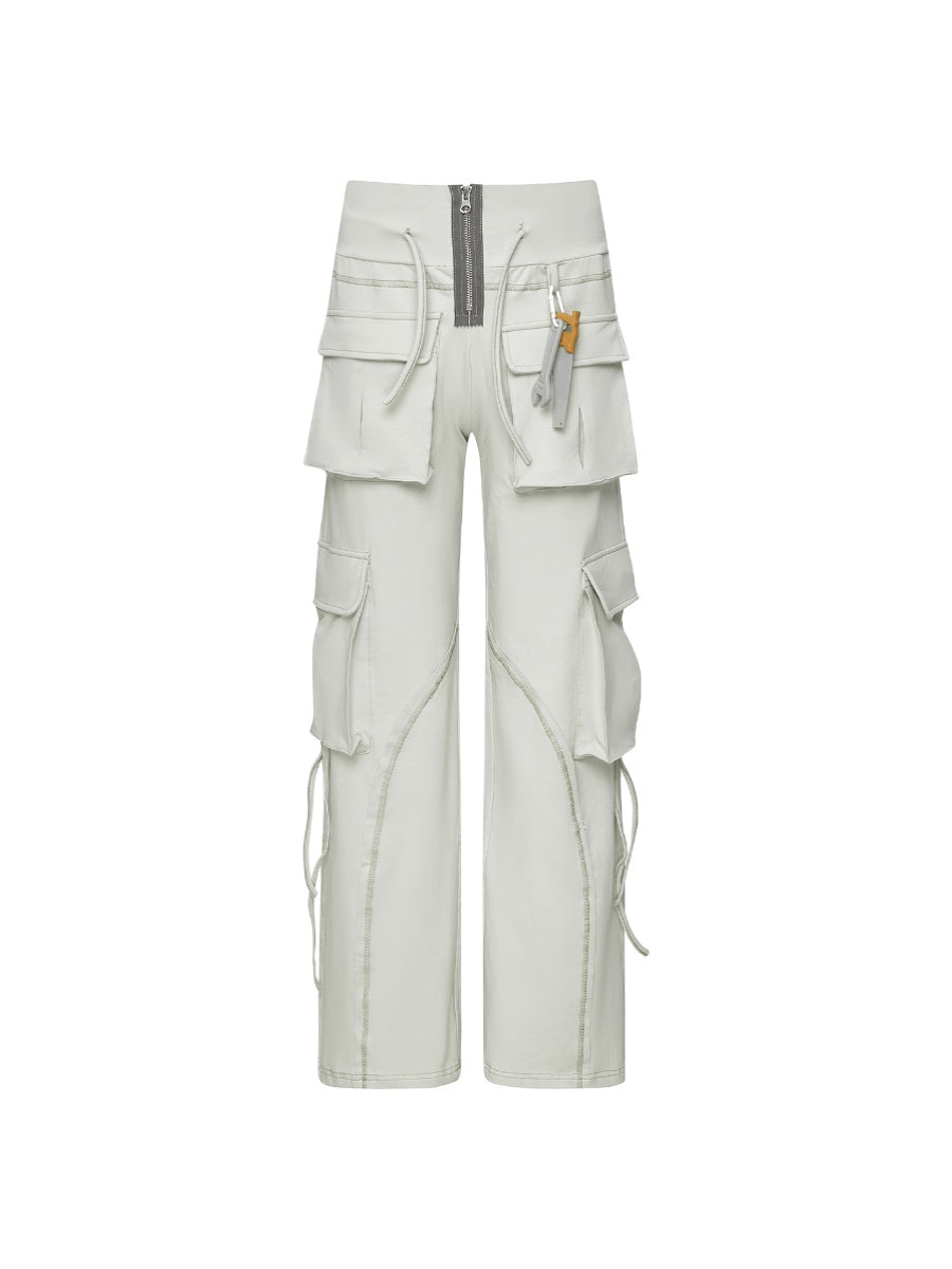TexEvasion Drawstring Patchwork Pants