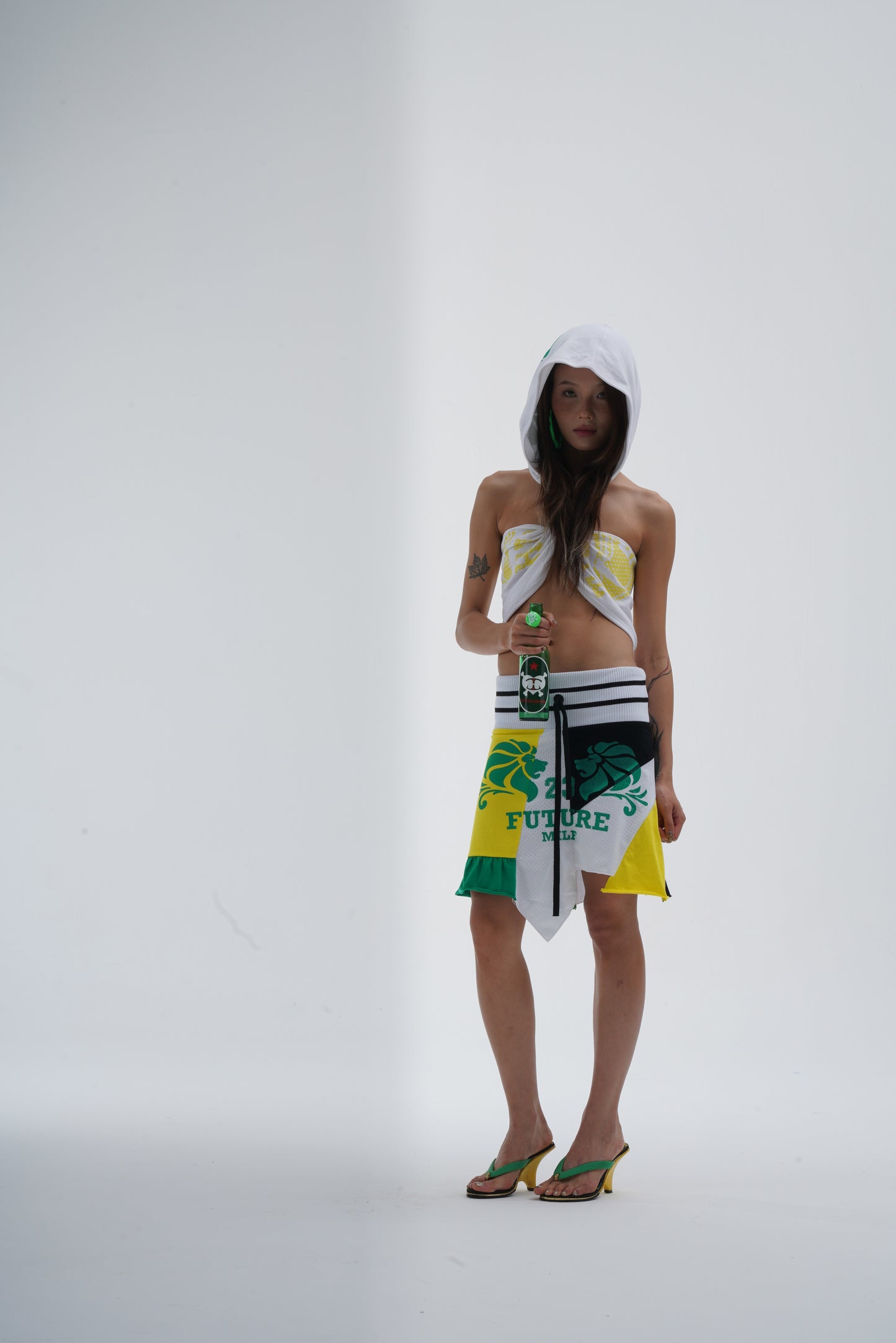 TexEvasion Patchwork Printed Skirt