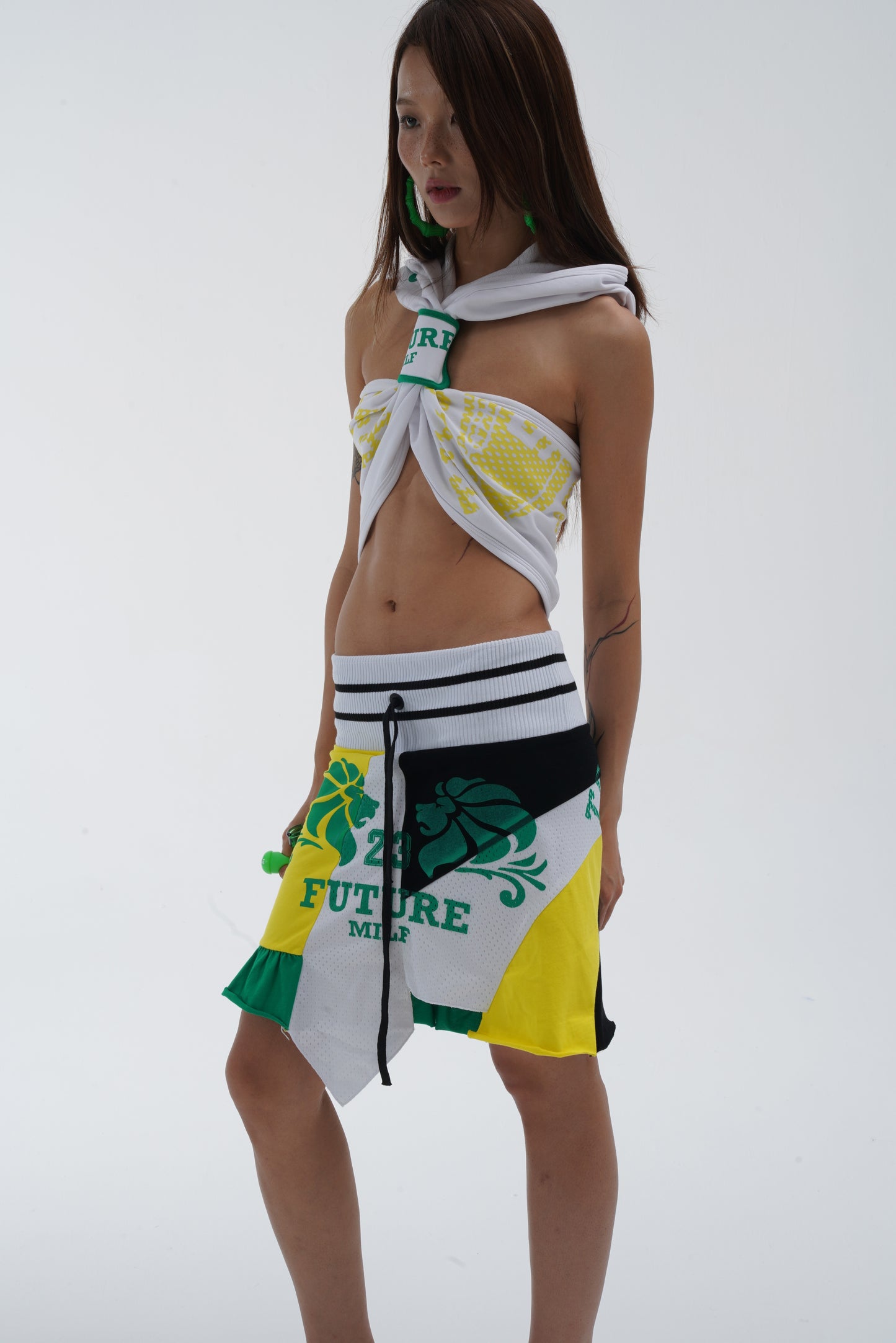 TexEvasion Patchwork Printed Skirt