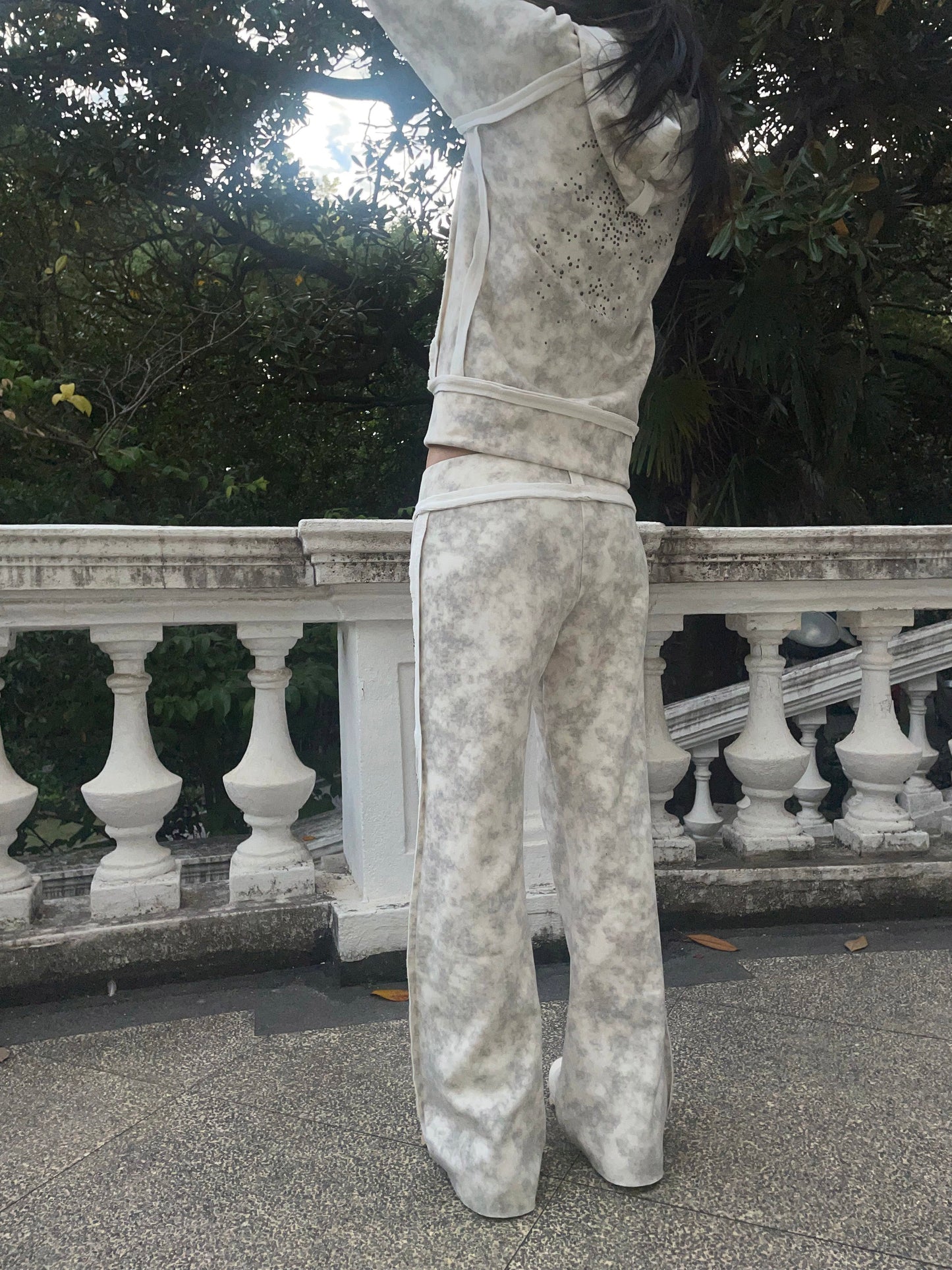 TexEvasion Rivet Patchwork Pants