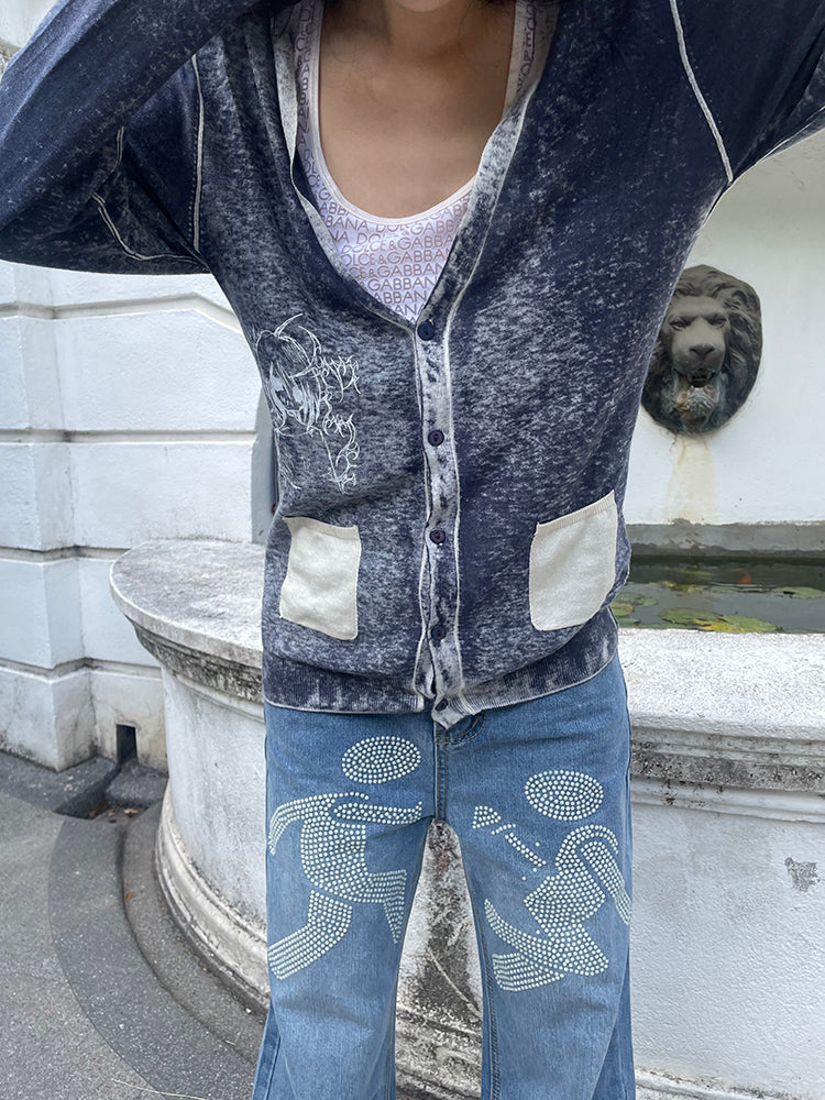 TexEvasion Patchwork Printed Sweaters