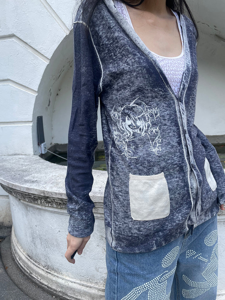 TexEvasion Patchwork Printed Sweaters