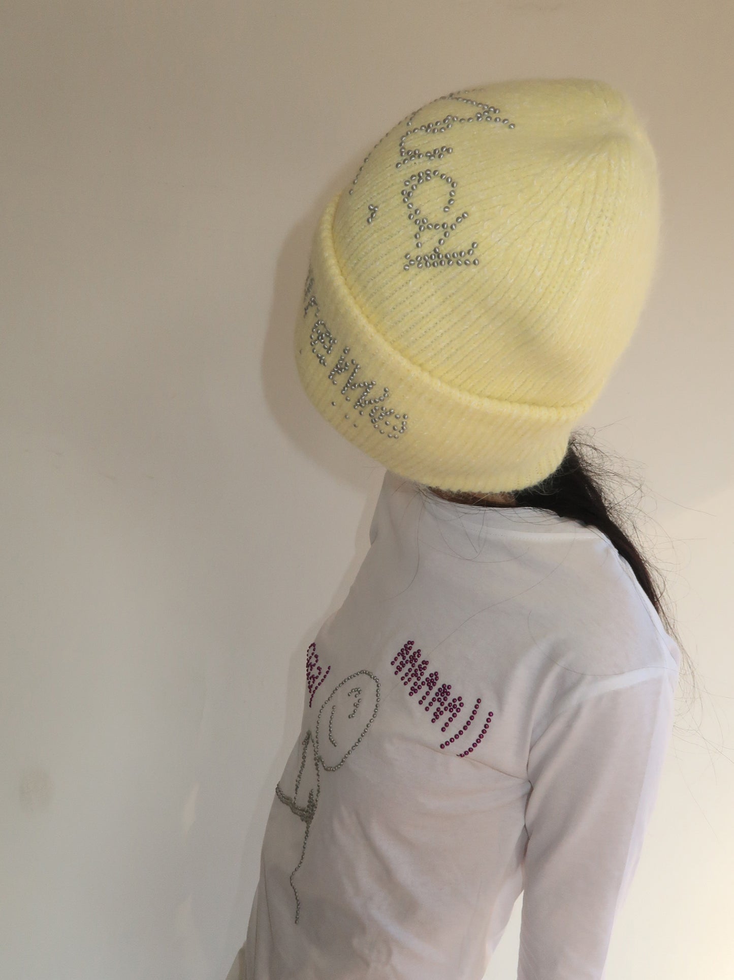 TexEvasion Sparkling Rhinestone Knit Cap