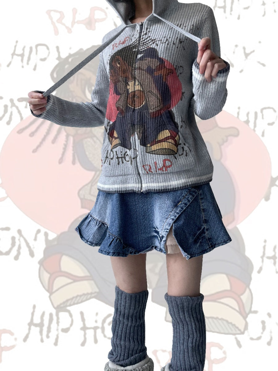 TexEvasion Knitted Printed Jacket