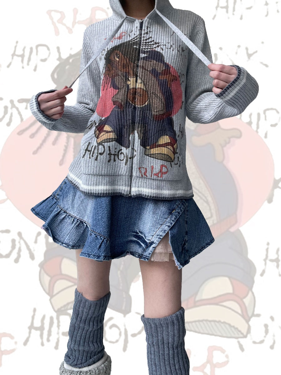 TexEvasion Knitted Printed Jacket