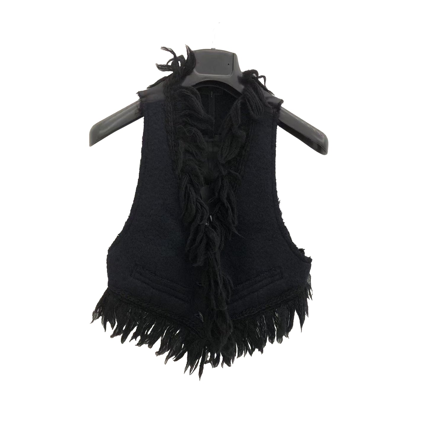 L.G.B Black Fringed Vest(Brand New)
