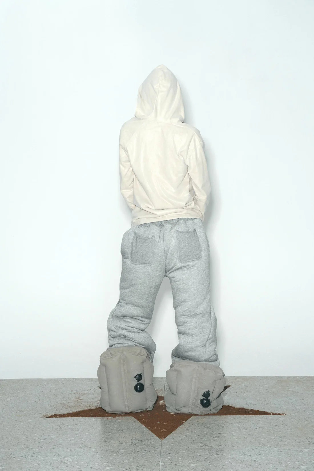 TE.COM DIY Diagonal Zipper Hoodie