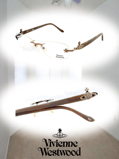 Vivienne Westwood Classic Saturn&Star Optical Glasses (Coffee Brown)