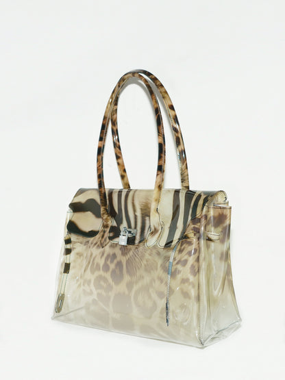 Zebra&leopard jellyfirkin bag（Pre-order: Ships in 15 days）