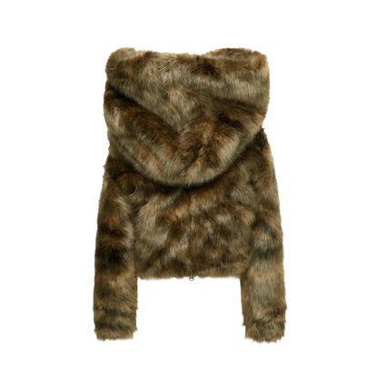 TE.COM Faux Mink Fur Coat (Short/Long 2-Way)