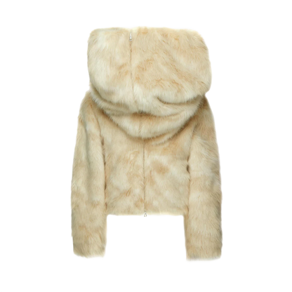 TE.COM Faux Mink Fur Coat (Short/Long 2-Way)