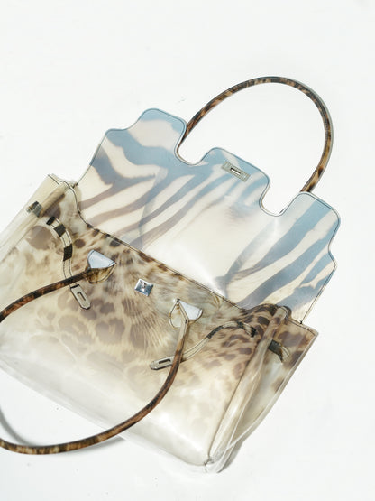 Zebra&leopard jellyfirkin bag（Pre-order: Ships in 15 days）