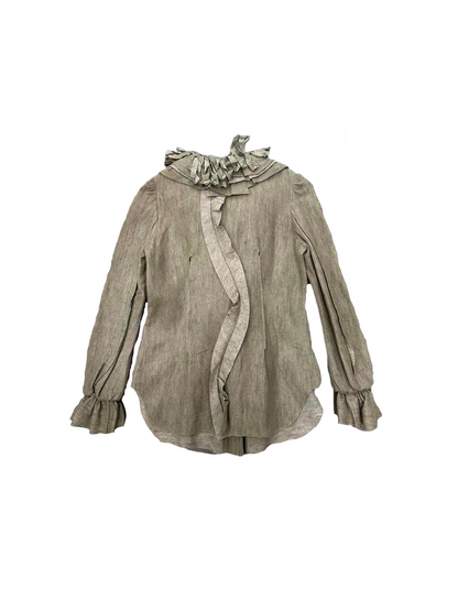UNDERCOVER Ruffled Linen Shirt
