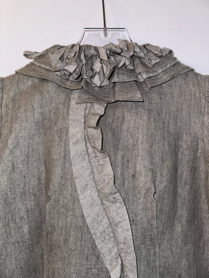 UNDERCOVER Ruffled Linen Shirt