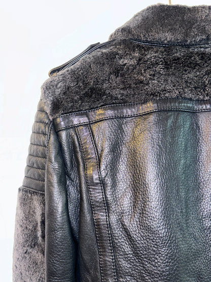 JUST CAVALLI Leather Biker Jacket