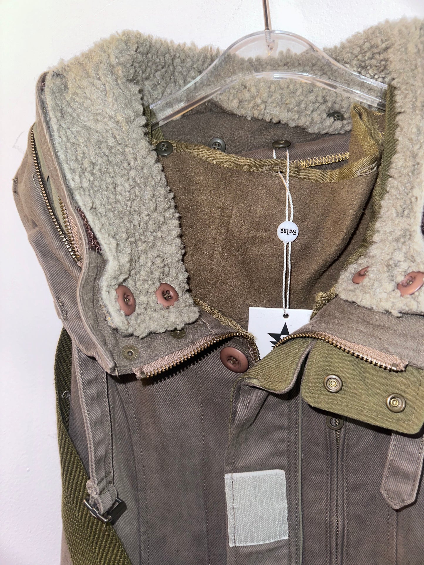 L.G.B Military Shearling Vest