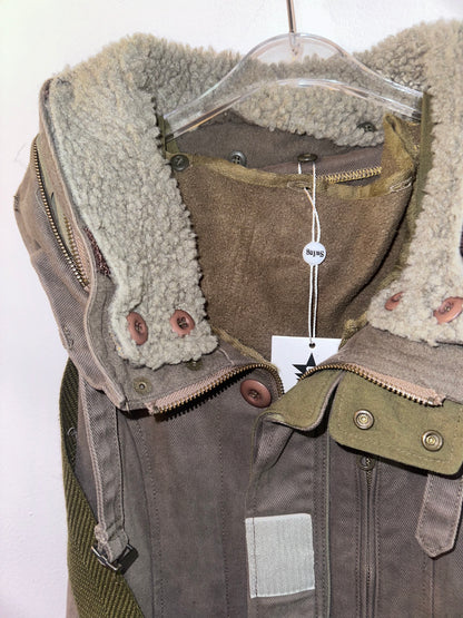 L.G.B Military Shearling Vest