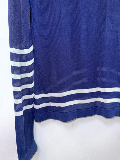 GAULTIER JUNIOR Navy Knit Sweatshirt — Nautical Style