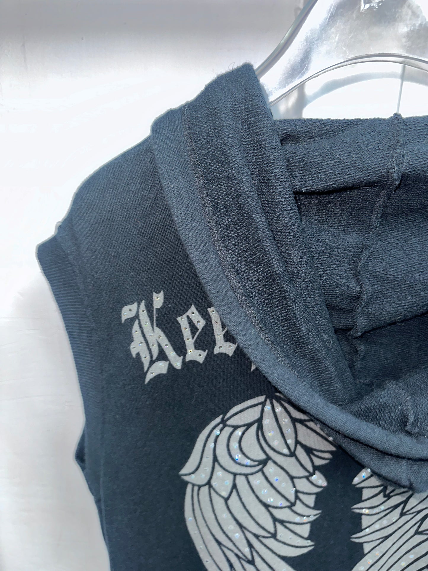 FAITH Gothic Rhinestone Dark-Style Vest