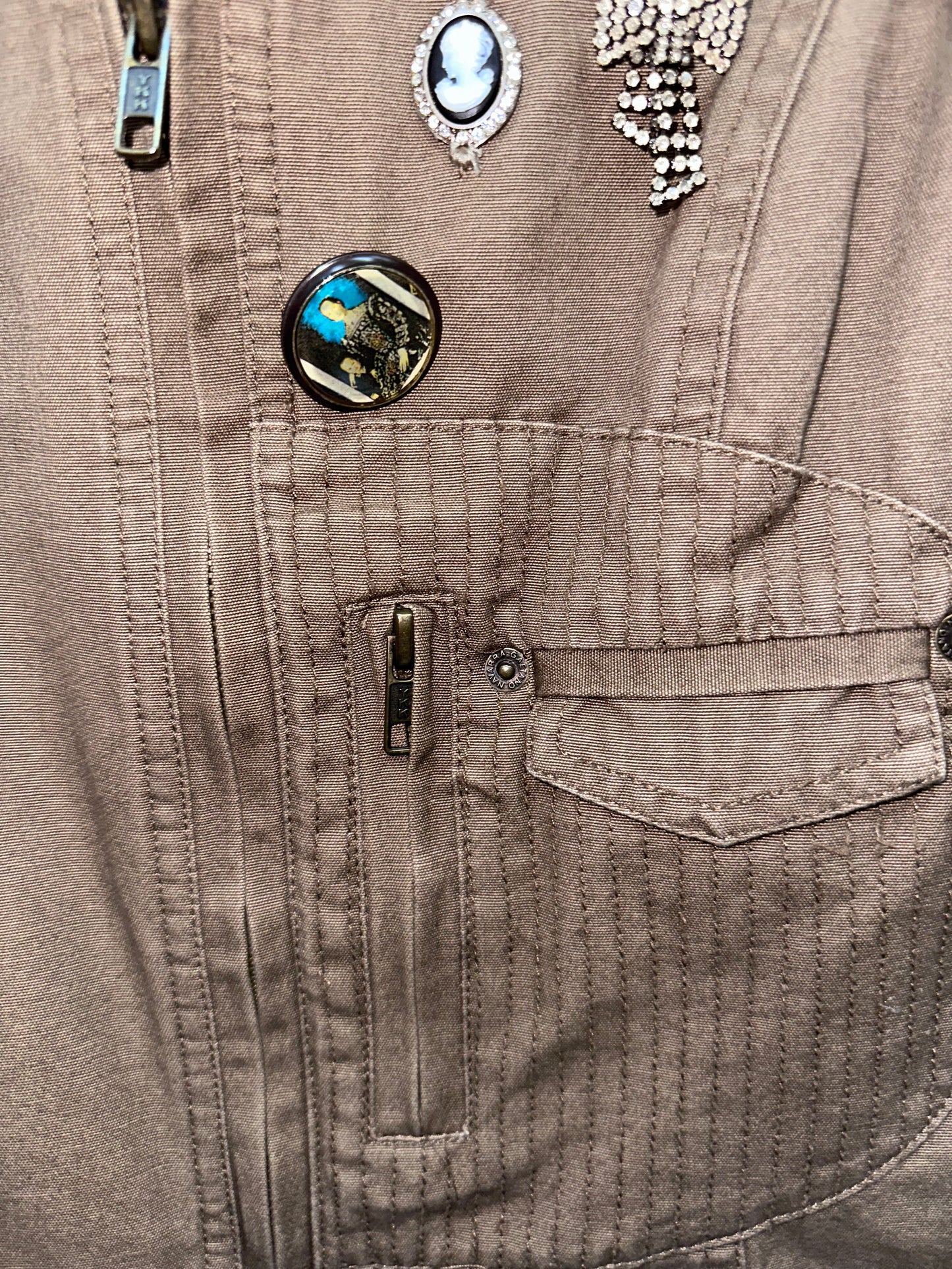 GAETANONAVARRA Yellow Zipper Jacket