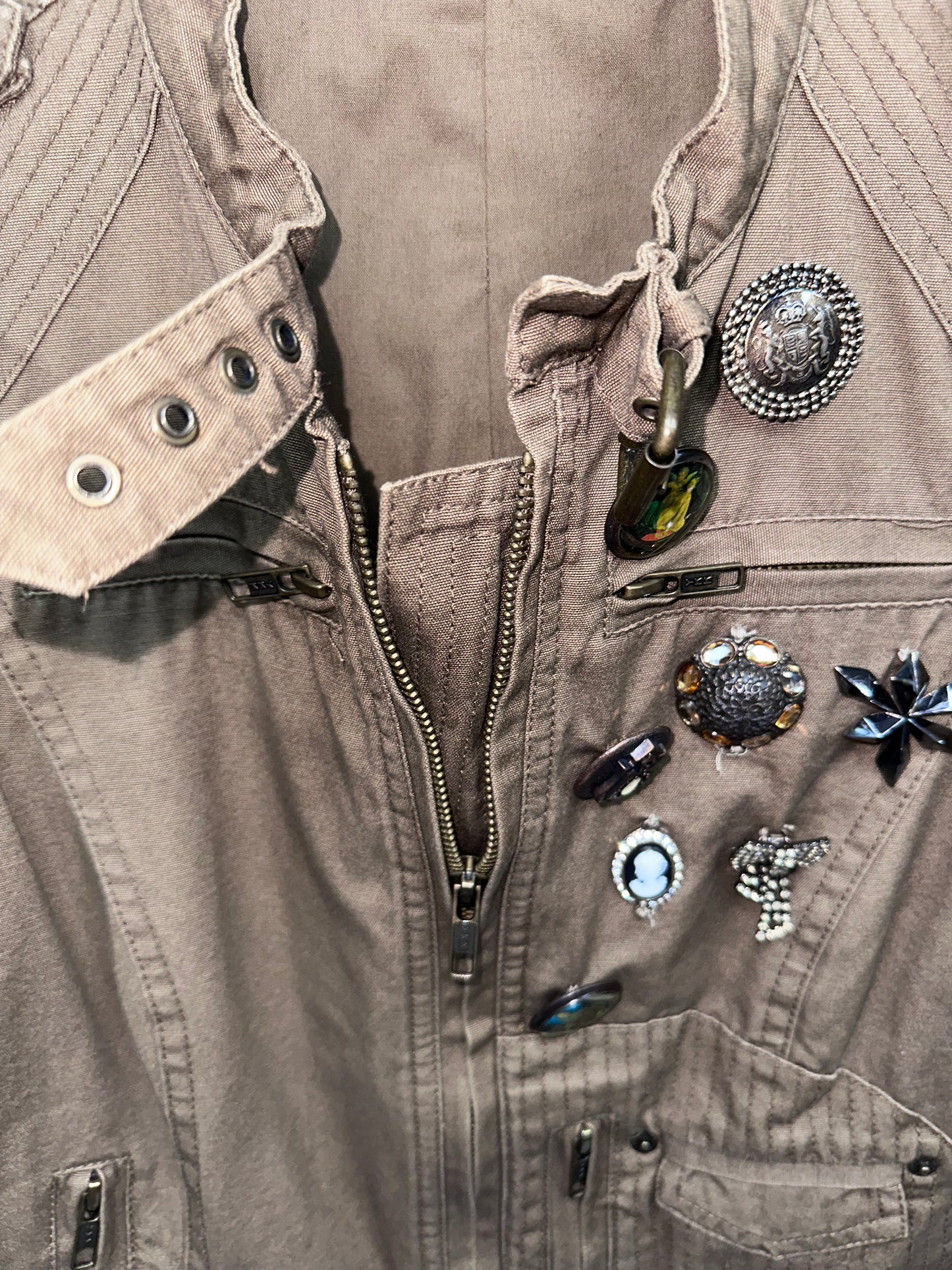 GAETANONAVARRA Yellow Zipper Jacket