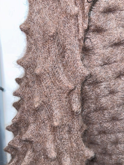 NOZOMI Brown Hedgehog Top