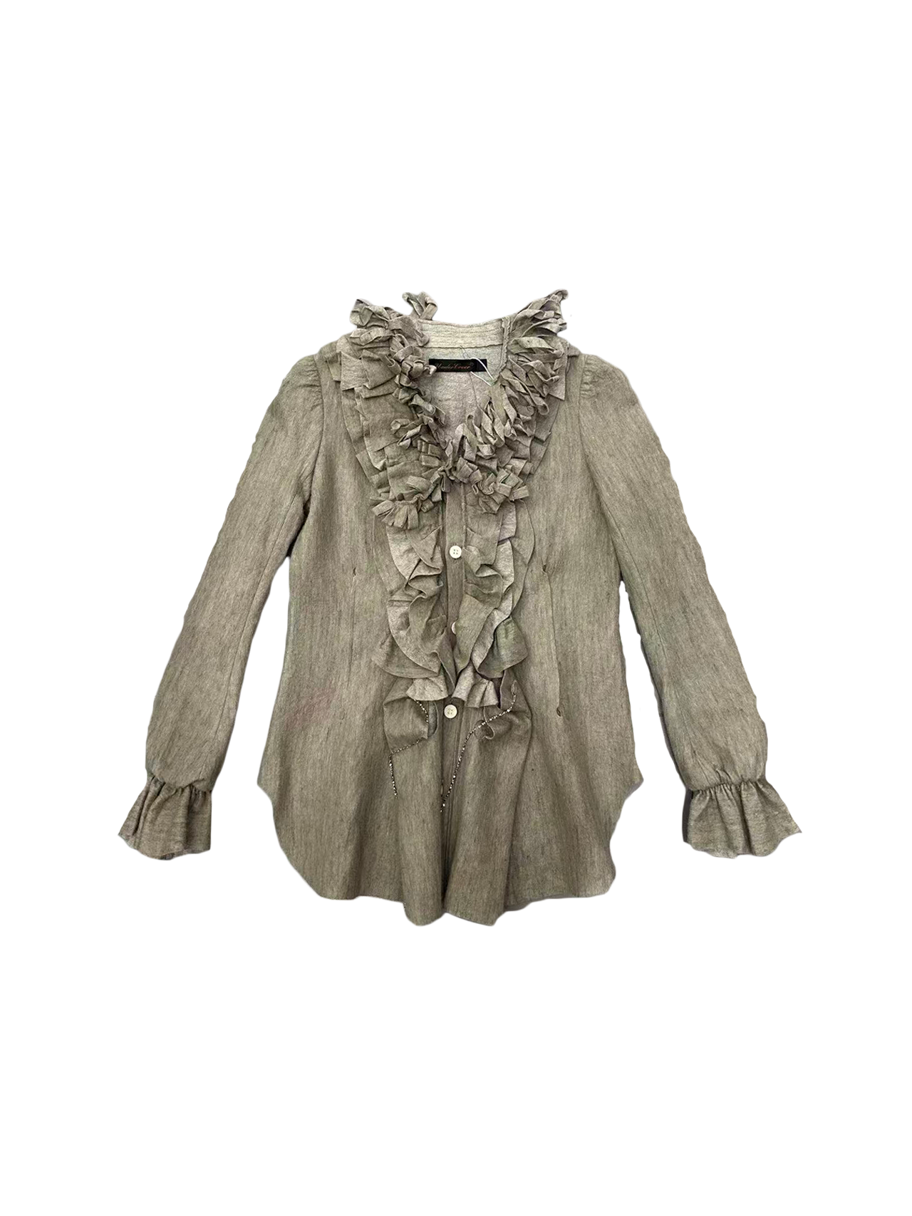 UNDERCOVER Ruffled Linen Shirt