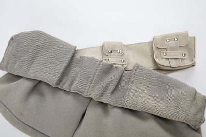 TE.COM Rolled-down Waist Ultra-short Shorts
