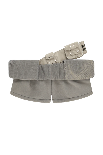 TE.COM Rolled-down Waist Ultra-short Shorts