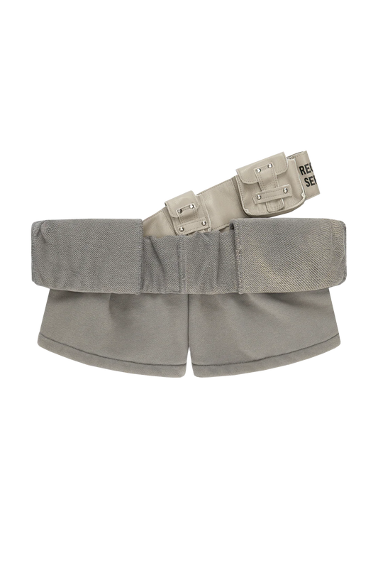 TE.COM Rolled-down Waist Ultra-short Shorts