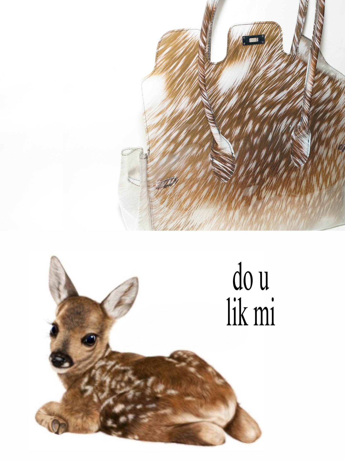 deer fur jellyfirkin bag（Pre-order: Ships in 15 days）