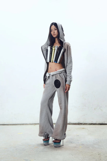 TE·COM Speaker Component Washed Hoodie