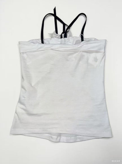 SWING UTOPIA Star Patch Ribbon Top